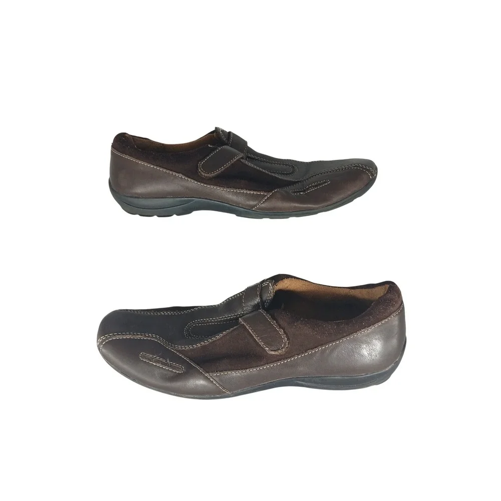 Natural Soul Naturalizer Frasier Loafers 10M Brown‎ Leather Suede Comfort Shoes